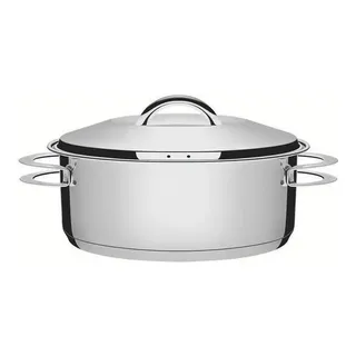 Caçarola de fundo triplo Tramontina Solar 62503/160 de 16 cm e 1,4 litros de aço inoxidável 18/10 com alças