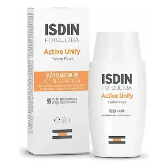 ISDIN Clareador Facial Foto Ultra Active Unify Sem Cor FPS 99 - 50ml