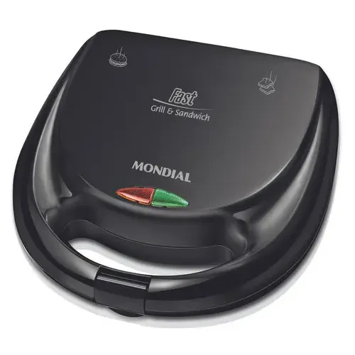 Sanduicheira Fast Grill e Sandwich, Mondial, 750W - S-12