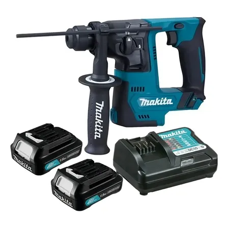 Martelete 2 Bateria 12v Rotativo Rompedor Makita Hr140dz Biv Cor Azul Frequência 50 Hz/60 Hz Bivolt