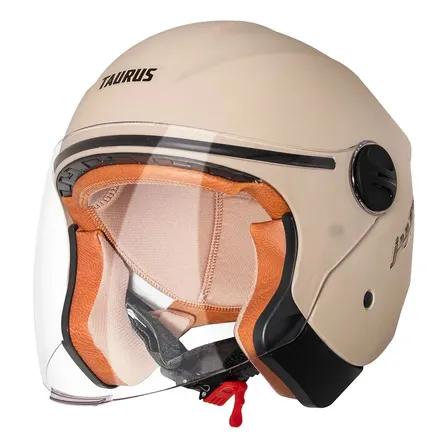 Capacete Aberto Joy 23 By Taurus Bege Fosco Tamanho 58 Liso 57/58