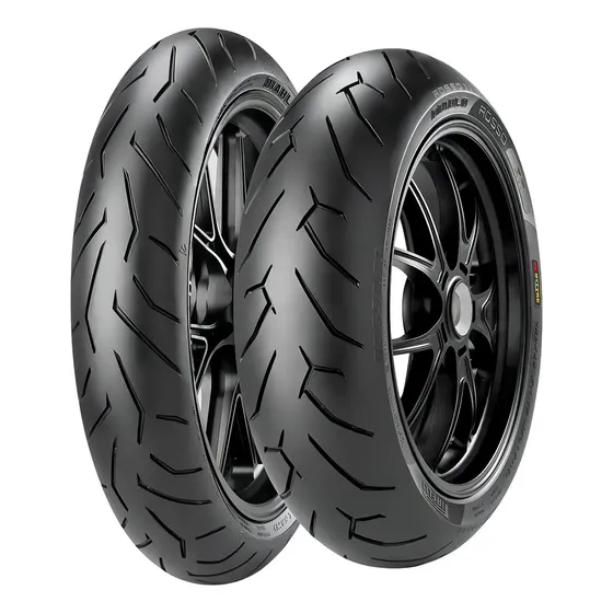 Pirelli 2 pneu 140/70r17 66h 110/70r17 54h diablo rosso 2