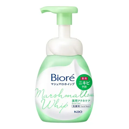 Bioré Sabonete Facial Marshmallow Whip Acne Care 150ml Acneica Dia/noite
