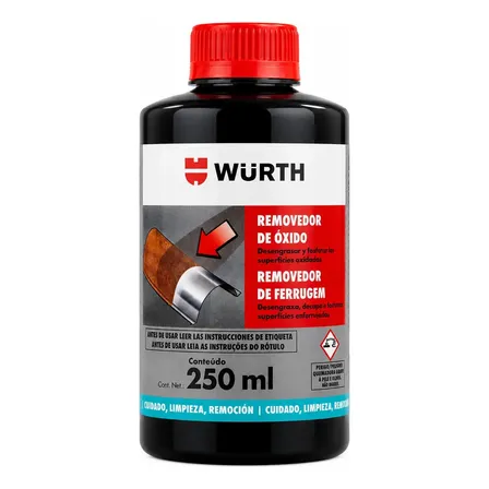 Limpa Ferrugem E Desengraxante De 250ml Wurth