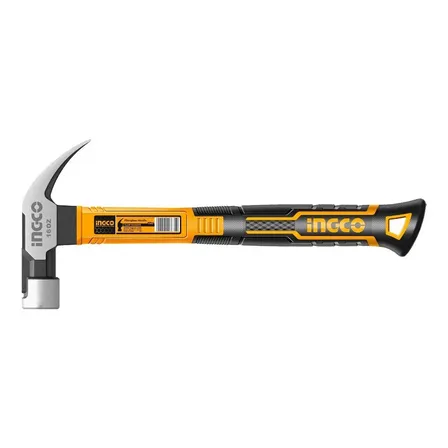 Martelo Profissional Unha 450g Cab. 29mm Ingco Aço Forjado