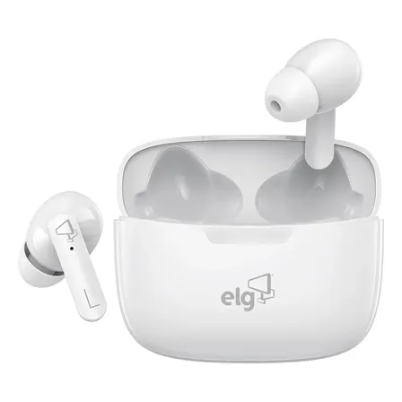 Fone De Ouvido Bluetooth Tws Branco Twpro3s ELG Cor Cinza