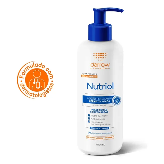 Darrow Nutriol Loção Hidratante Dermatológica 400ml Neutra