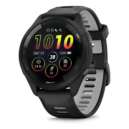 Garmin Forerunner 265 Music Relógio Monitor Cardíaco - Sport Cinza Preto-cinza Preto