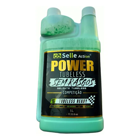 Selante de Pneus Selle Action Power Tubeless para Competição 1 L