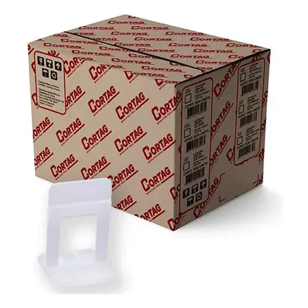 Espaçador E Nivelador Para Piso 1,5 Mm 1000pçs Slim Cortag Branco