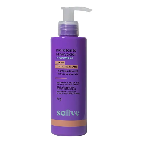 Hidratante Renovador Corporal 10% Ahas 180g Sallve
