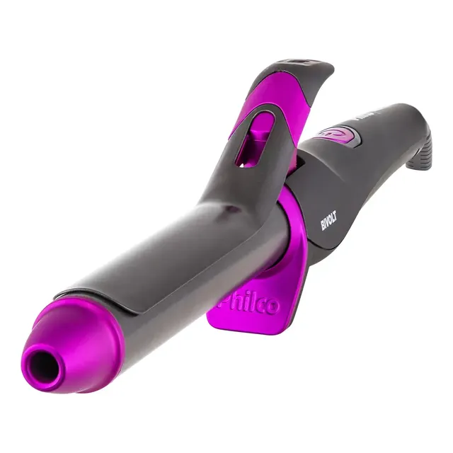 Modelador De Cachos Cacheador PEC15 Philco 25mm Tecnologia Íons Tourmaline - Modela cachos e ondas com praticidade