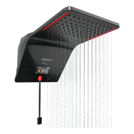 Chuveiro eletrônico Zagonel Ducali Premium Digital preto 220V 7500W com LED