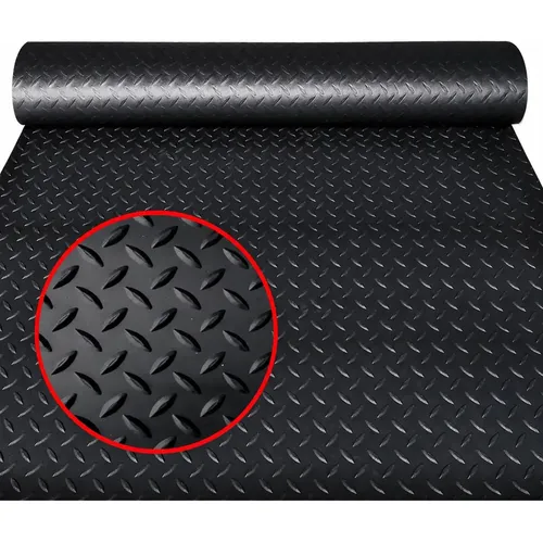 1,5m Piso Diamante 03mmx 1m Larg. Celpan Cor Preto