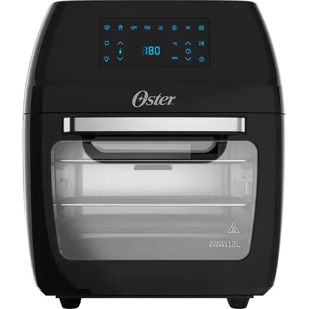 Fritadeira E Forno Preta 3 Em 1 Oven Fryer 220v 12l Oster Ofrt780 Preto