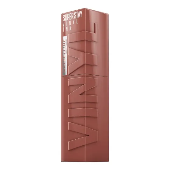 Batom Líquido Longa Duração com Efeito Gloss, Brilho Instantâneo e Acabamento Espelhado, com Fórmula Vegana e Conforto para os Lábios, Cor Punchy, Maybelline SuperStay Vinyl Ink, 4,2ml
