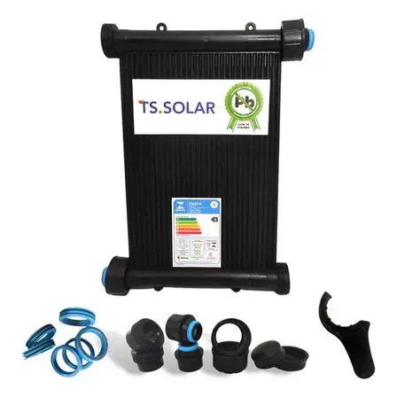 12 Placas 3mt - Aquecedor Solar Piscinas - 15.000lts Rosca F
