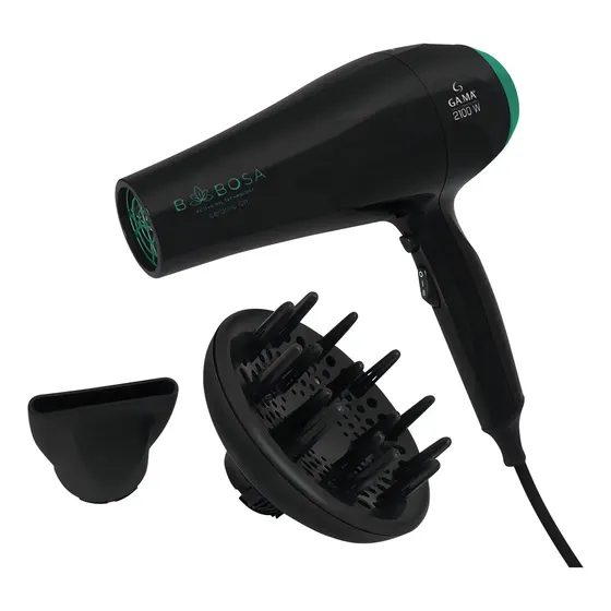 Secador De Cabelos Com Difusor Gama Italy Babosa Ceramic Íon 2100w - 220v