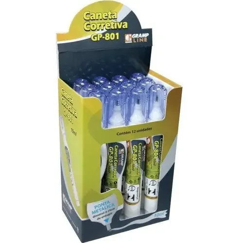 Caneta Corretiva - Frasco C/ 10ml - (box C/ 12 Unid.)