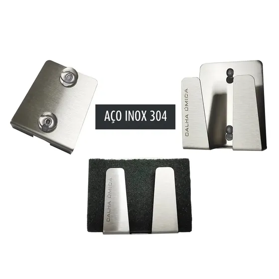 Porta Esponja Inox Com Ventosa Suporte Multifuncional P/ Pia Cor Inox Escovado Scotch Brite