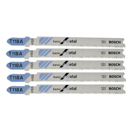 Lâmina De Serra Tico-tico 67mm 5 Peças T 118 A Para Metal