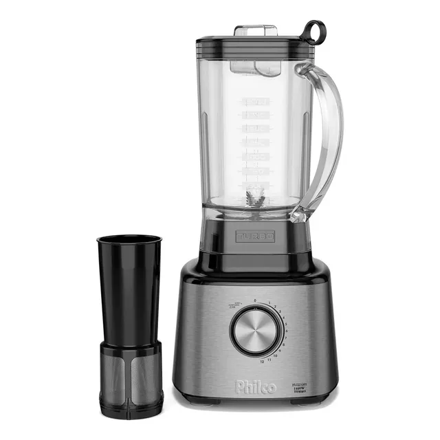 Liquidificador Plq2100pi 12 Turbo 3 Litros Philco Prateado