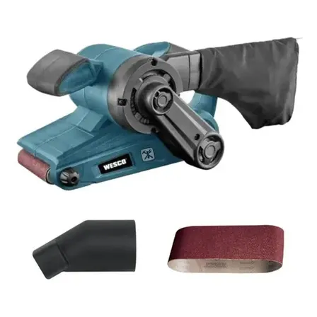 Lixadeira De Cinta Eletrica Manual 920w Wesco Ws4366 Cor Azul 220v