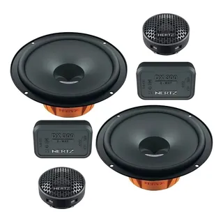 Kit Alto Falante 2 Vias Hertz Dsk 165.3 160w 4 Ohms 6 Polegadas Cor Preto