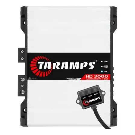 Módulo Amplificador Taramps HD 3000 de 3000W para Carro 2 Ohms