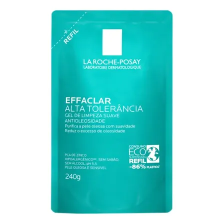 Gel De Limpeza Facial Refil Para Peles Mistas A Oleosas E Sensíveis Limpeza Profunda Sem Ressecar Effaclar Alta Tolerância Dermatológica La Roche-posay 240g Sensível Dia/noite