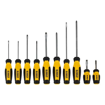Conjunto De Chaves De Fenda Dewalt De 10 Peças