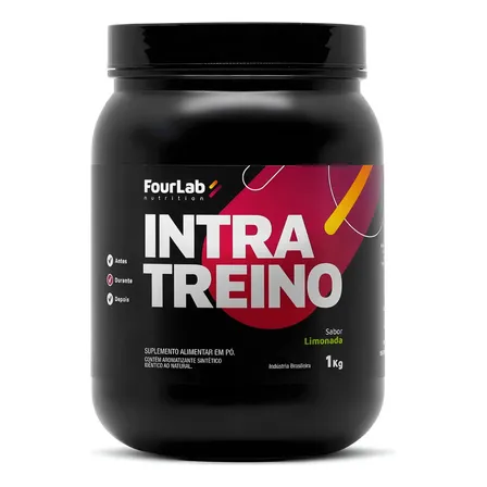 Suplemento Esportivo Carboidrato Fourlab Nutrition Endurance Sabor Morango 1kg