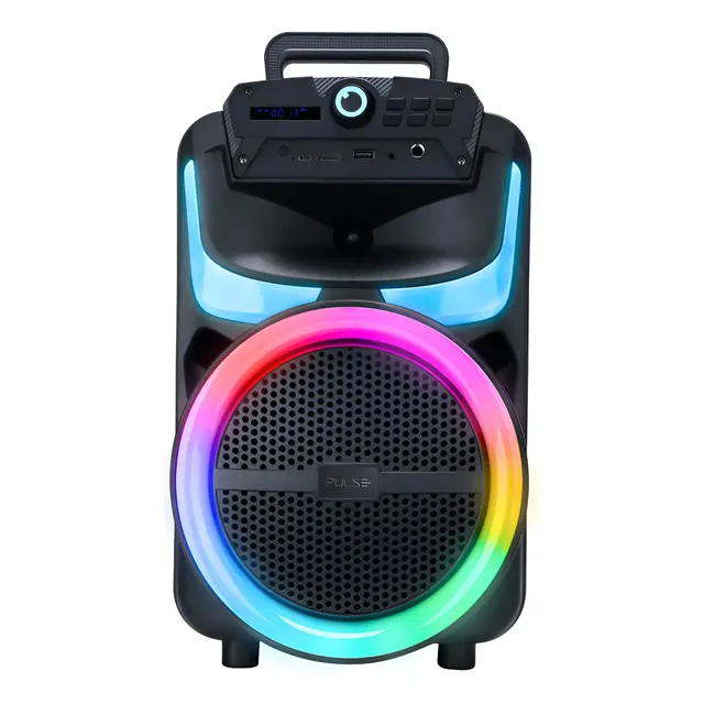 Caixa De Som Pulse Burst 250w Rms 8pol Bt/aux/usb/fm - Sp402e Preto 127/220v