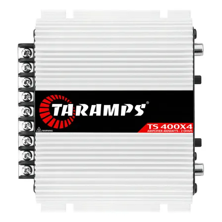 Modulo Taramps Ts400x4 400w 2 Ohms Rca Ts 400x4 Amplificador 4 Canais Som Automotivo Vermelho