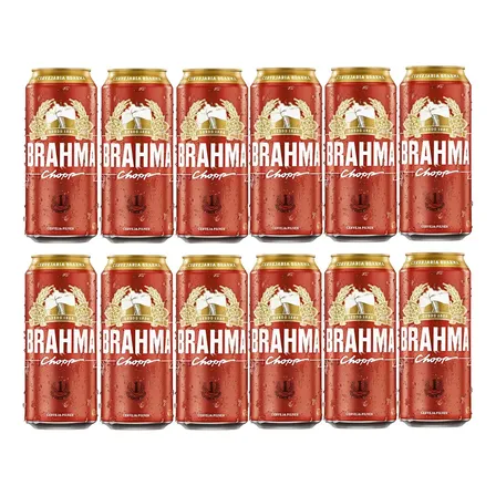 Cerveja Brahma Chopp 473ml Com 12 Unidades