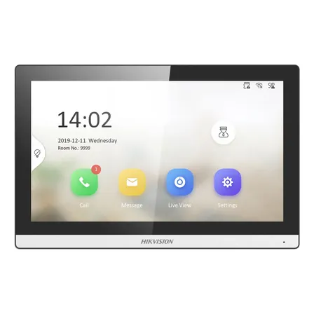 Tela Vídeo Porteiro Ip Hikvision Ds-kh6350-wte1 Wifi