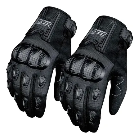 Luva X11 Blackout Moto Motoqueiro Motociclista Motoboy Cor Preto Tamanho G
