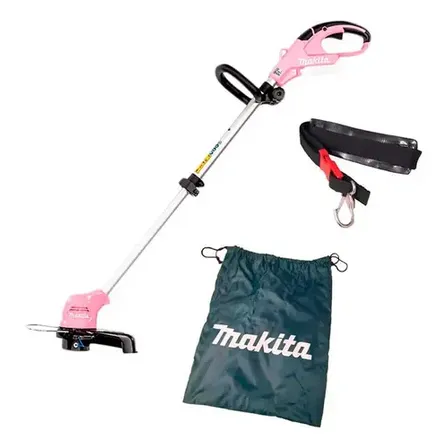 Aparador De Grama Bateria Cor Rosa Sem Bateria Makita 12v