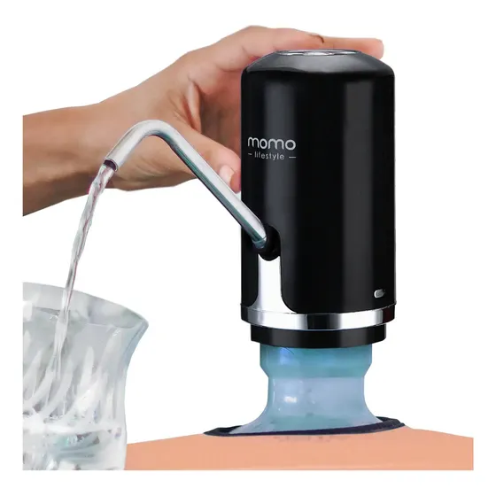 Bebedouro Bomba Elétrica Para Galão De Água Momo Lifestyle Cor Pantera Negra