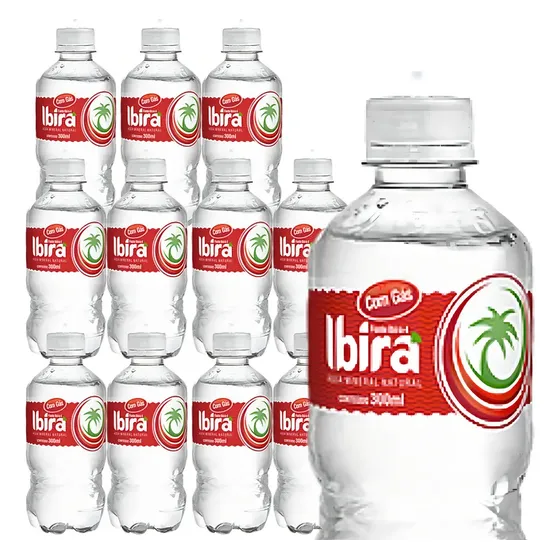Água Alcalina Ibirá 300 mL C/g Ph 10,25 - Fardo 12 Unidades