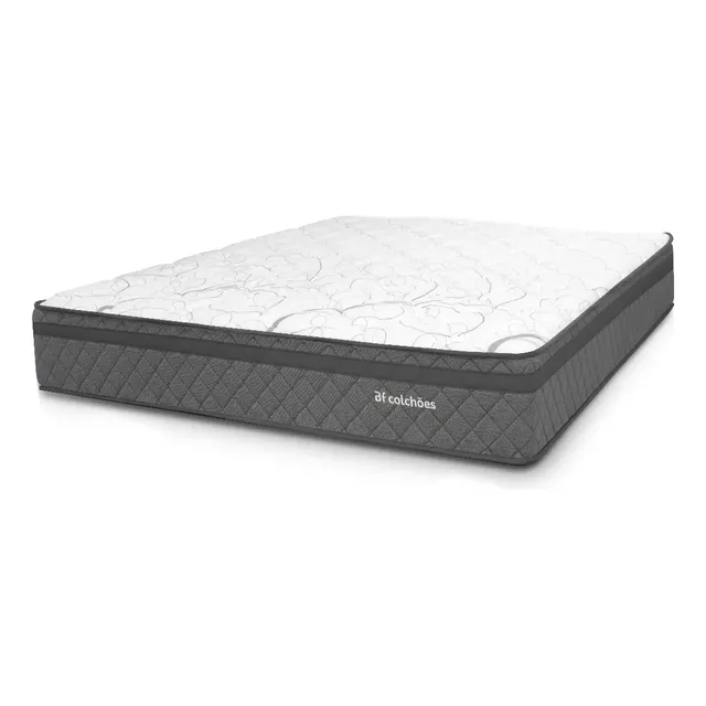 Colchão King Ortopédico Espuma D45 193x203x24cm Bf Colchões Cinza