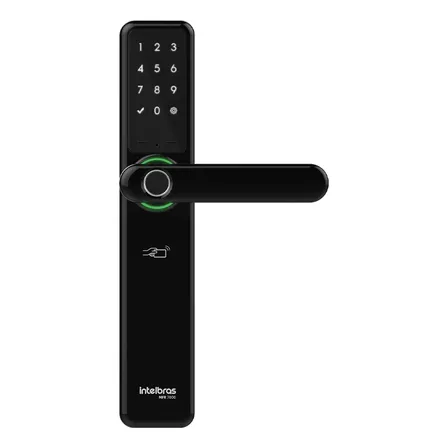 Fechadura Digital de Embutir com Maçaneta Intelbras MFR 7000 Preta