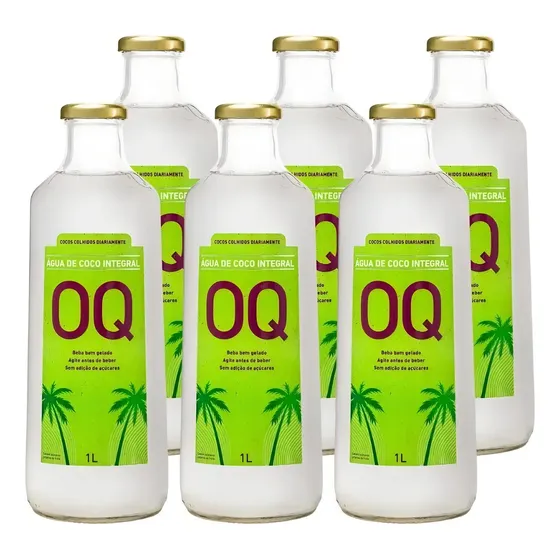 Água de Coco OQ 1L pack 6 un.
