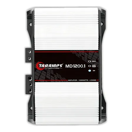 Módulo Taramps Md 1200.1 1200wrms 4 Ohms Amplificador Som Branco