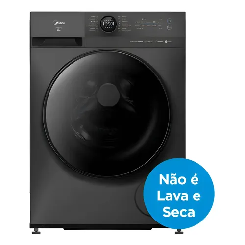 Máquina De Lavar Roupas Midea Healthguard 11 Kg Smart Titanium Com Wi-fi 127v Titânio