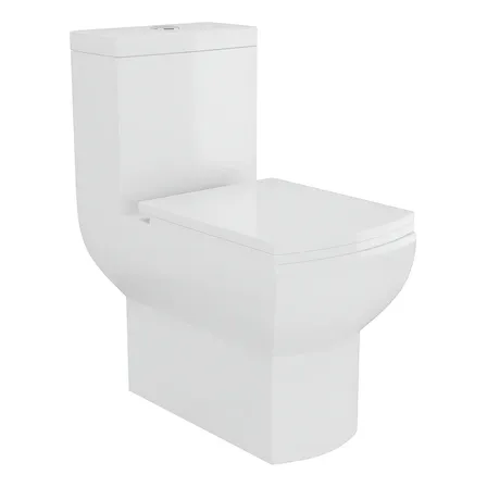 Vaso Sanitário Monobloco Caixa Acoplada Completo - Cor Branco Privada