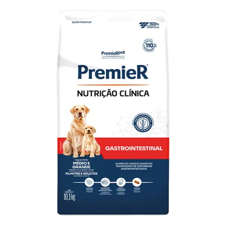 Ração Premier Nutrição Gastrointestinal Cão Porte Médio E Grande Adultos E Filhotes 10,1kg