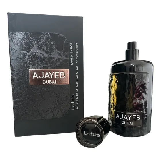 Perfume Ajayeb Dubai Portrait Black Lattafa Edp 100ml - Unissex