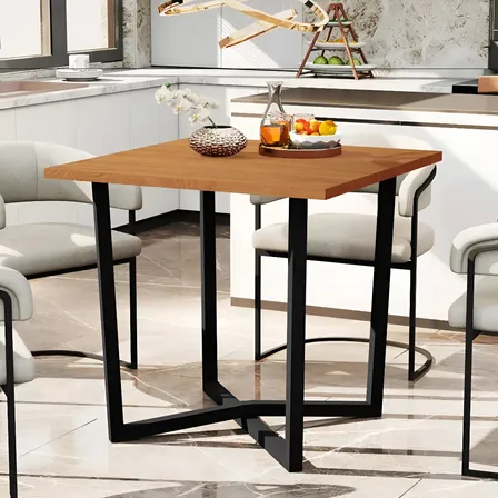 Mesa Jantar Valence 80x80 Estilo Industrial Mobigu