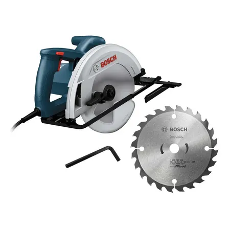 Serra Circular Bosch Gks 130 1300w 7-1/4 Pul + Disco Azul/cinza 127v